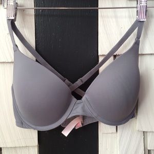 VS PINK Wear Everywhere Push-Up Bra (gray)
